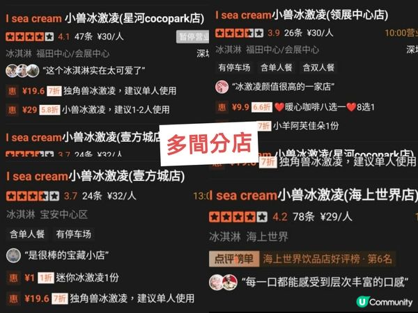 深圳打卡可愛造形雪糕店 雪糕造形超可愛 價格合理 多間分店