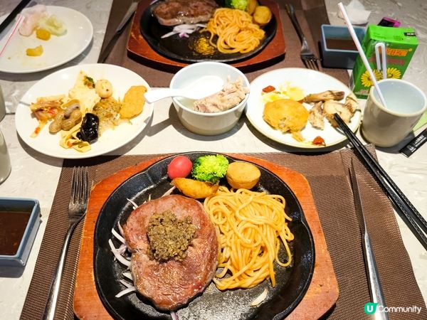 深圳￥58 抵食鐵板牛扒+自助餐 任飲任食不限時 位置方便