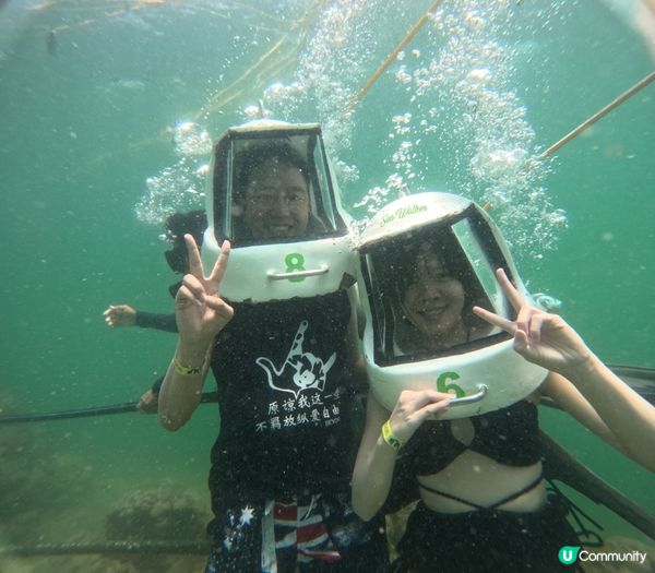 沙巴?️陽光與海灘的一天?浮潛?/海底漫步/降落傘☂️Let...