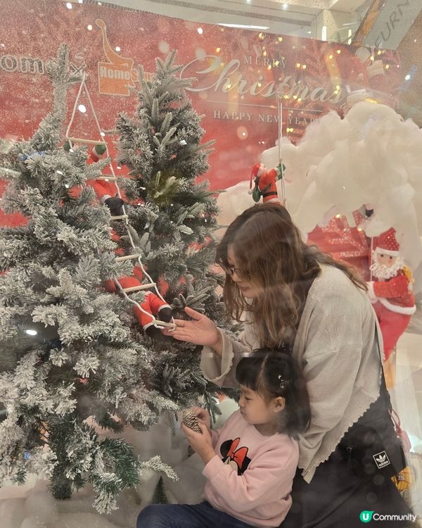 沙田home square有大型嘅聖誕節水晶球🎄