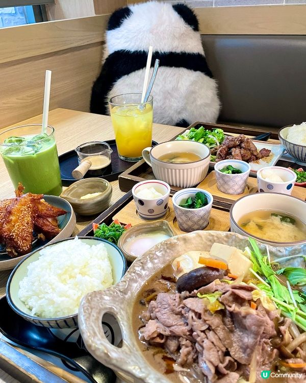 午後和風 萌萌熊貓相伴