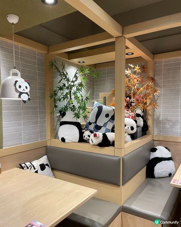 午後和風 萌萌熊貓相伴