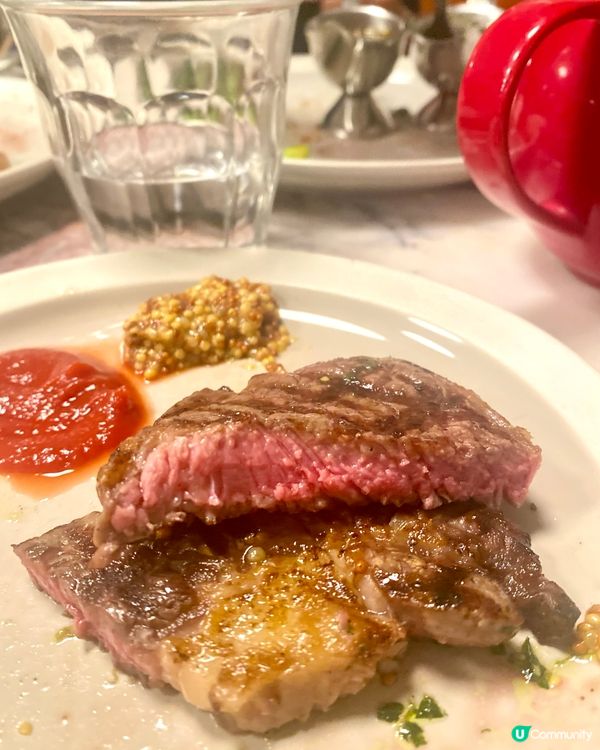 雖然是連鎖牛排店😋連餐茶都滿有儀式感👏🏻💛