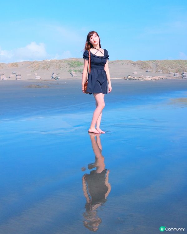 台南頂頭額沙洲🏜️🌊📸 天空之鏡🪞
