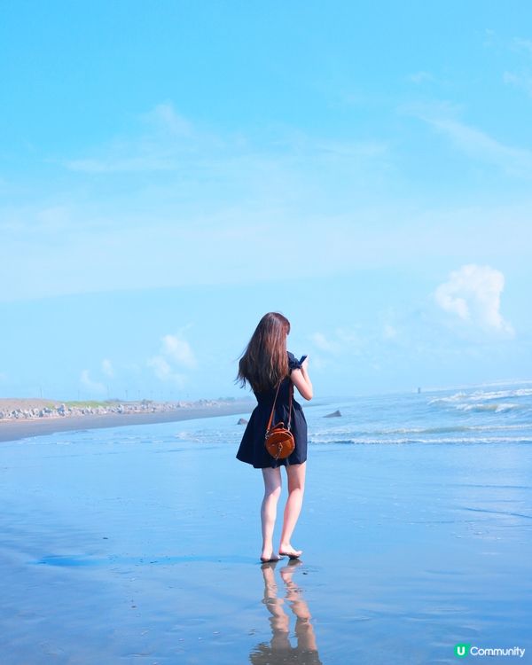 台南頂頭額沙洲🏜️🌊📸 天空之鏡🪞