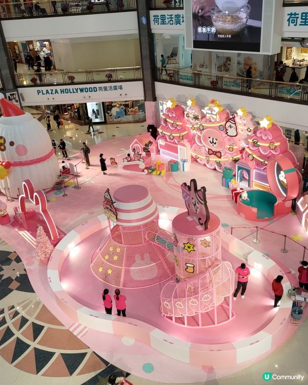 快來荷李活廣場跟粉紅兔兔同P助見面！