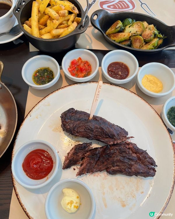 中環碳火牛扒🥩  環境舒服，同朋友傾計一流！