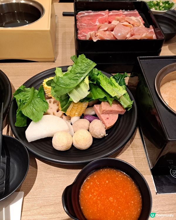 年初一晚餐，一於食火火鍋，旺旺佢。😚