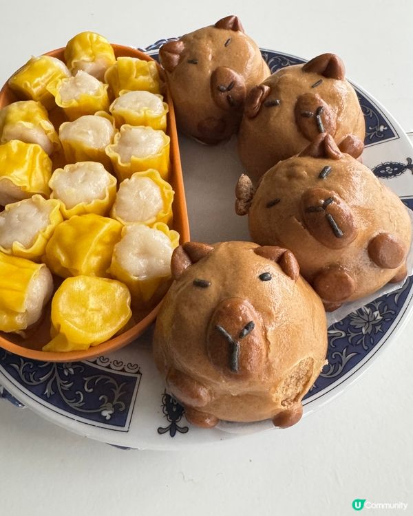 😍cute爆嘅卡皮巴拉蒸包