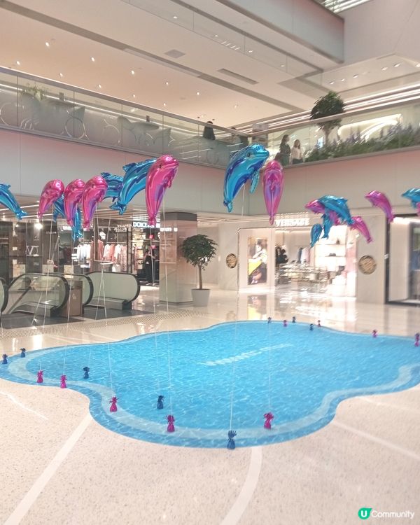 海豚氣球🐬🐬商場佈置