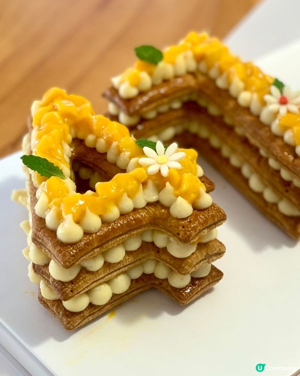 IG蛋糕界隱世高手·必推數字芒果拿破崙