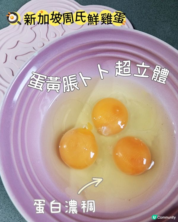 😋 星加坡新鮮蛋，家人食得更安心！