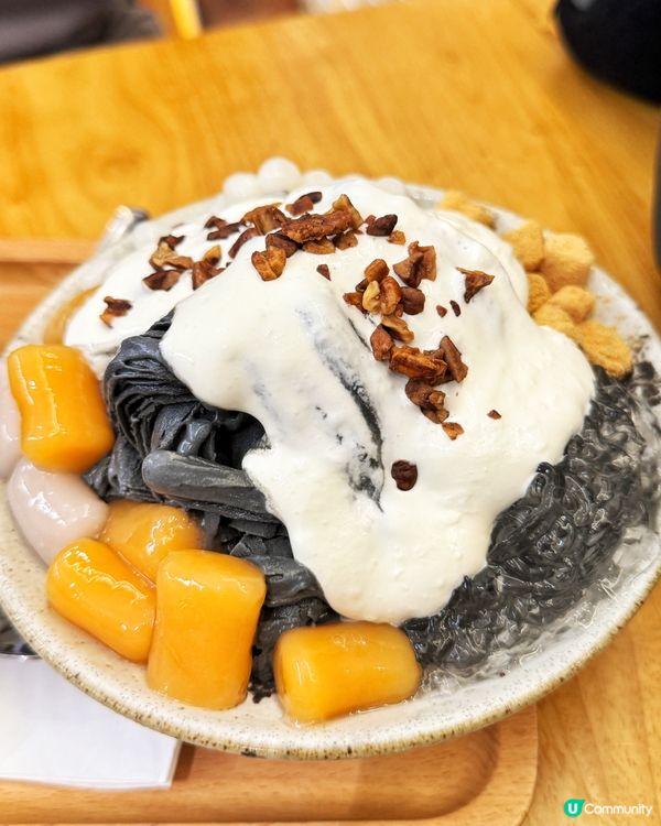 平民價大滿足！華強北超濃郁海鹽芝士黑芝麻綿綿冰🍧✨