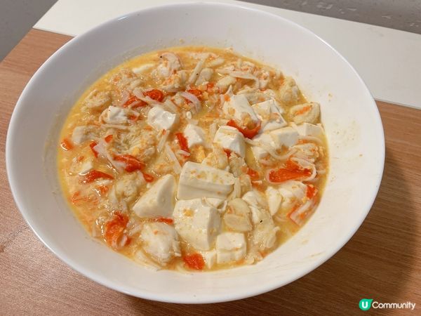 自家製日式蟹肉豆腐煲🦀