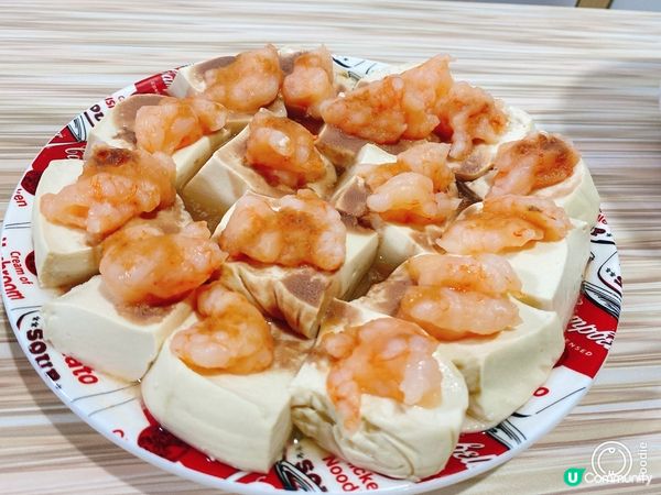 蝦醬蝦滑蒸豆腐