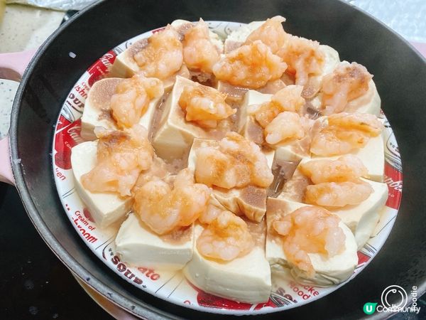 蝦醬蝦滑蒸豆腐