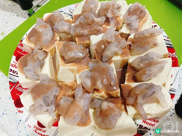 蝦醬蝦滑蒸豆腐