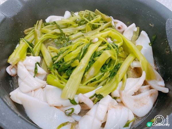 蝦醬通菜鮮魷🦑