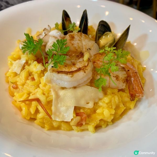 芝士南瓜海鮮燴意大利飯