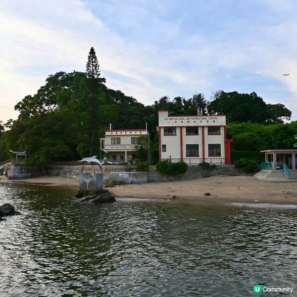 馬灣遺歲一八六八，碧海長橋共落霞