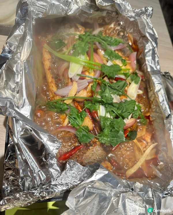 超得意吹脹紙包美食饗宴😎🥥🐟