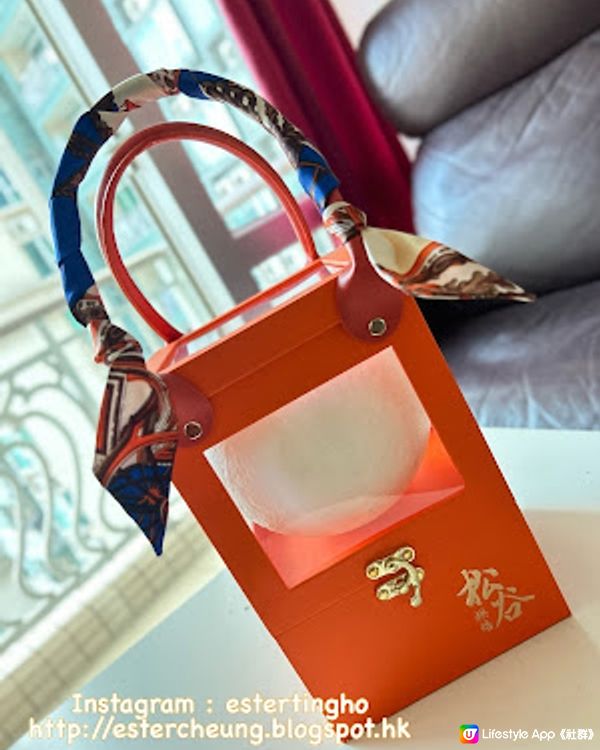 【中秋節。吃月餅】支持本地品牌 ♥ 香港製造 ♥ Choco Bakery 橙色月球包包 流心奶皇月餅禮盒