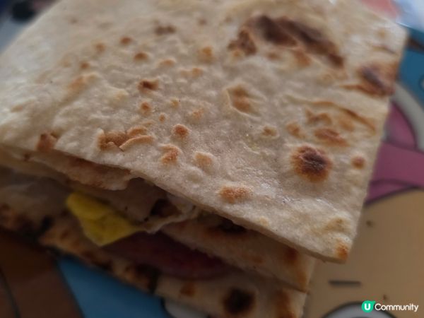 午餐肉雞蛋薄餅