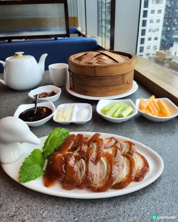 「古琴雅苑」午市套餐真係好抵食，有半隻烤北京填鴨🦆、意大利黑...