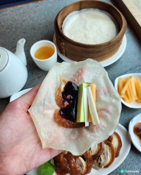 「古琴雅苑」午市套餐真係好抵食，有半隻烤北京填鴨🦆、意大利黑...