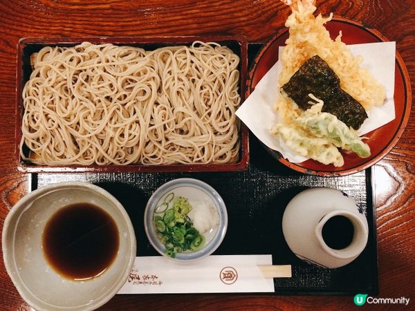 天婦羅蕎麥麵，滿足晒兩個願望