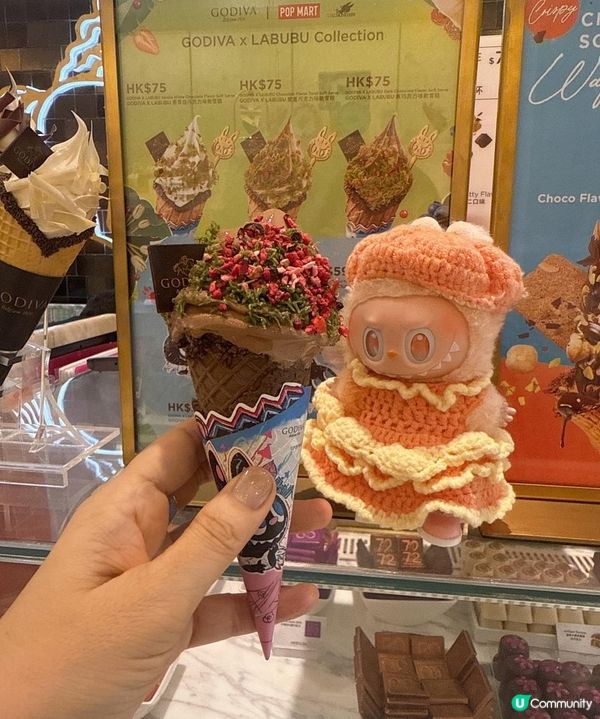 LABUBU fans行動啦GODIVA X LABUBU 食🍦送限定金色匙羹