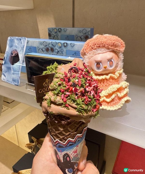 LABUBU fans行動啦GODIVA X LABUBU 食🍦送限定金色匙羹