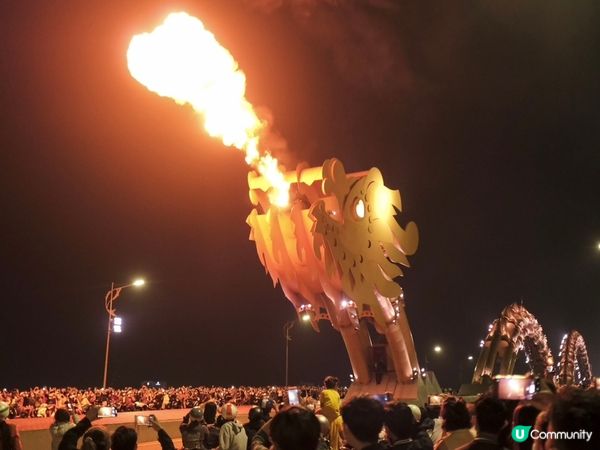 峴港巨龍噴火🔥💦，我哋企龍頭位體驗熱浪！