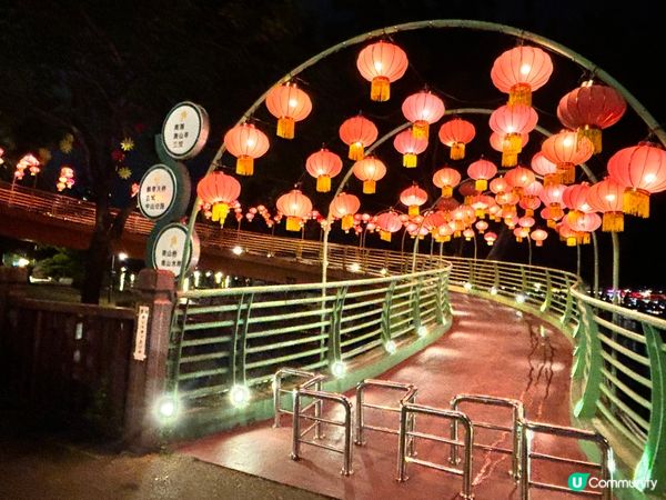 漳州古城西飄帶人行天橋大紅燈籠高高掛🏮