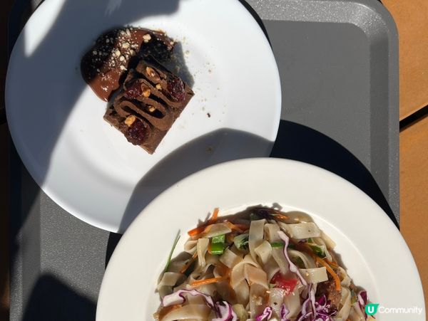 素食可可蛋糕，可可美香濃，質地結實，必食之選