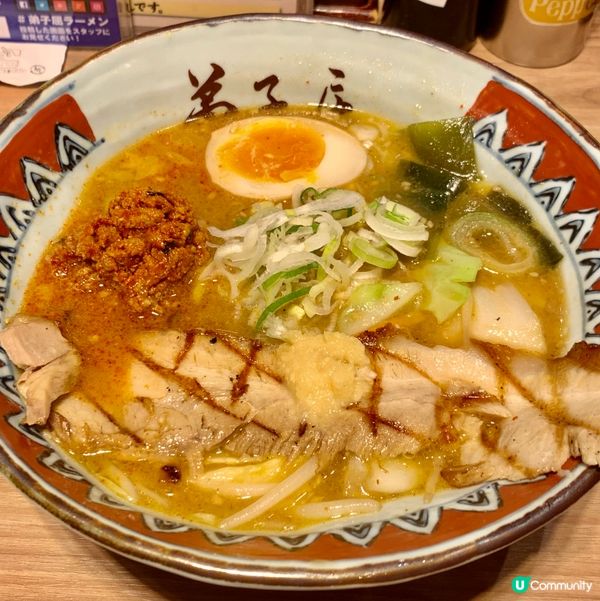 新千歲機場🍜弟子屈拉麵，北海道之旅第一餐😋