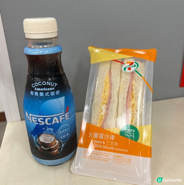 為左試咖啡☕️而買三文治早餐🤣