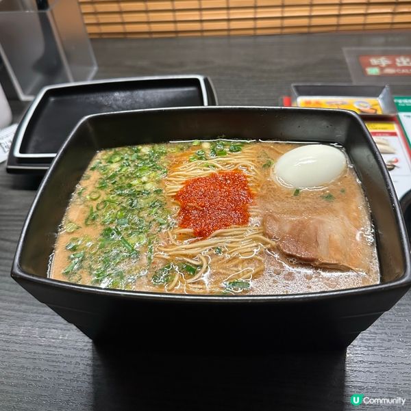 日本福岡一蘭限定！方盒釜醬汁豚骨湯拉麵🍜✨