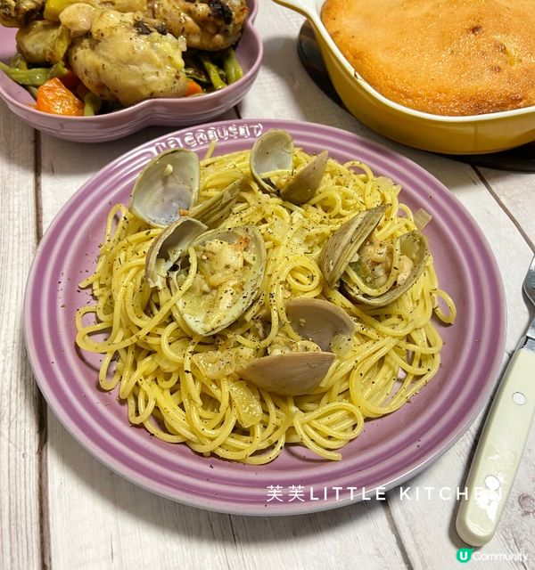 ［聖誕西式食譜］蜆肉意粉