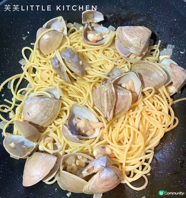 ［聖誕西式食譜］蜆肉意粉