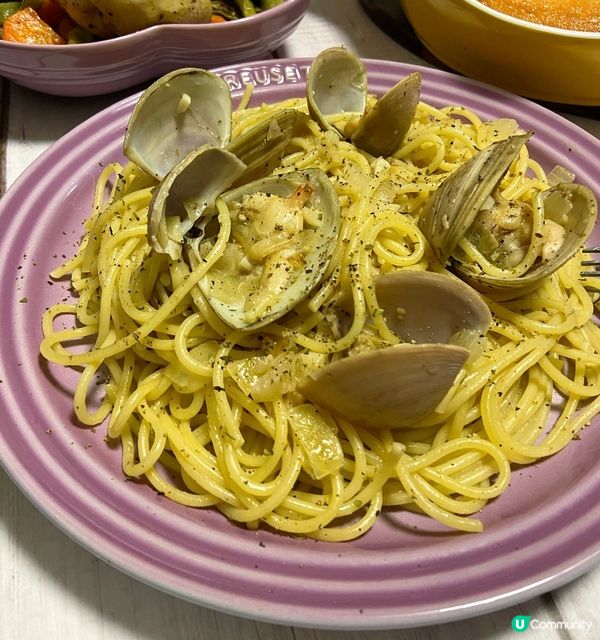 ［聖誕西式食譜］蜆肉意粉