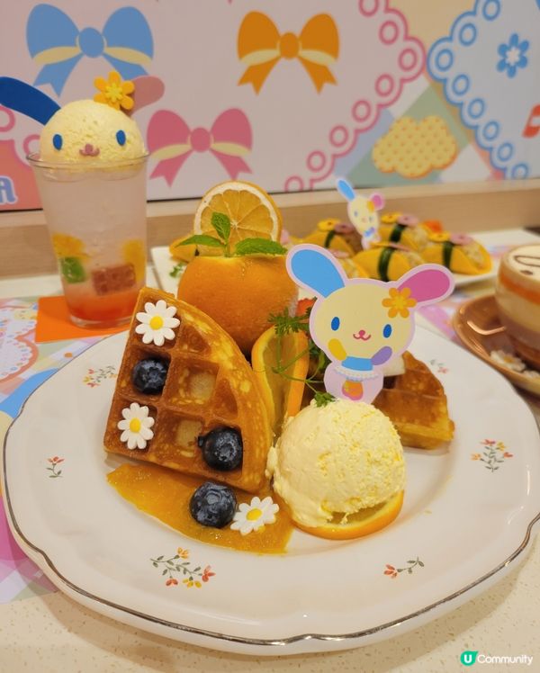 心動甜心派！橙味雪葩窩夫😋🍫