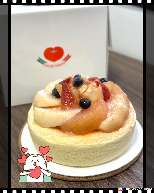 日本鮮白桃日式芝士蛋糕
