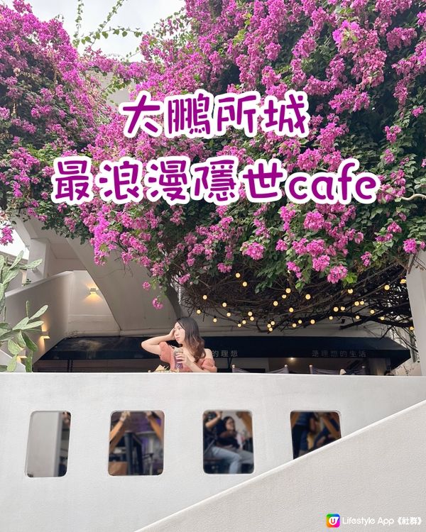 深圳最浪漫隱世cafe‼️被三角梅包圍💜💜