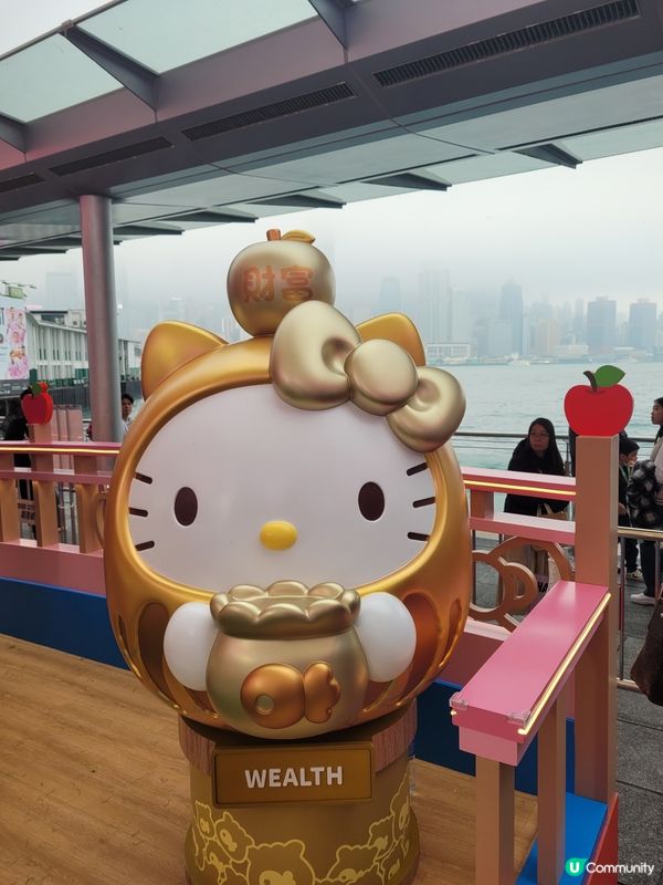 過年去海港城同Hello Kitty打卡！