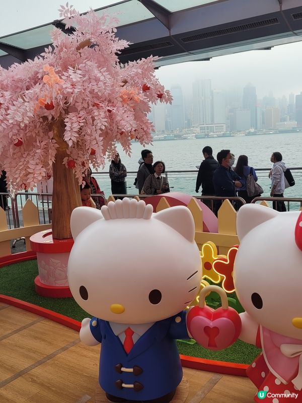 過年去海港城同Hello Kitty打卡！