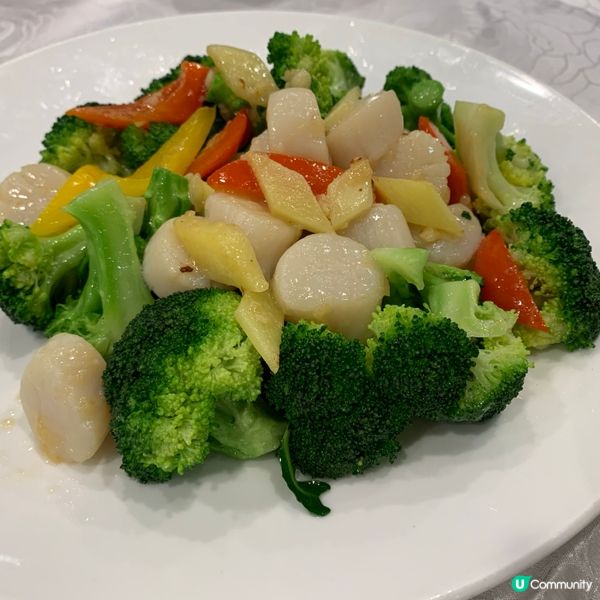 三色椒西蘭花炒帶子