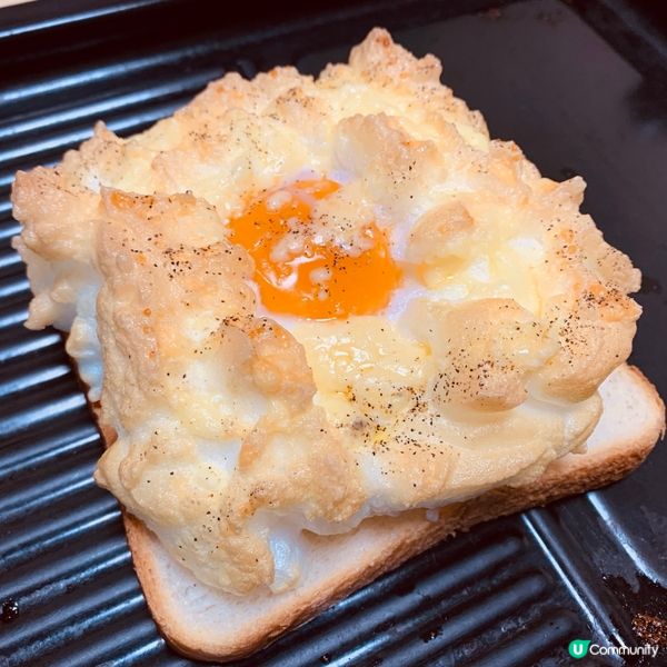 雲朵流心蛋多士食譜
