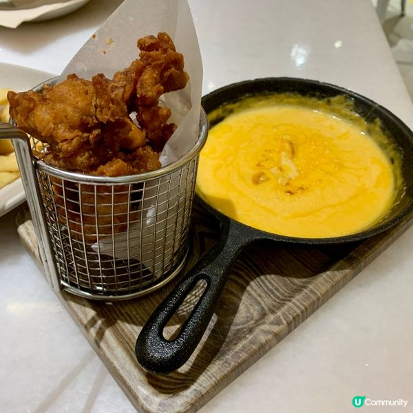 拉絲芝士炸雞塊