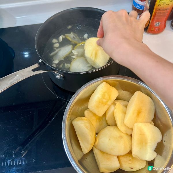 蘋果雪梨水🍎🍐！懶人必備滋潤湯水！😋